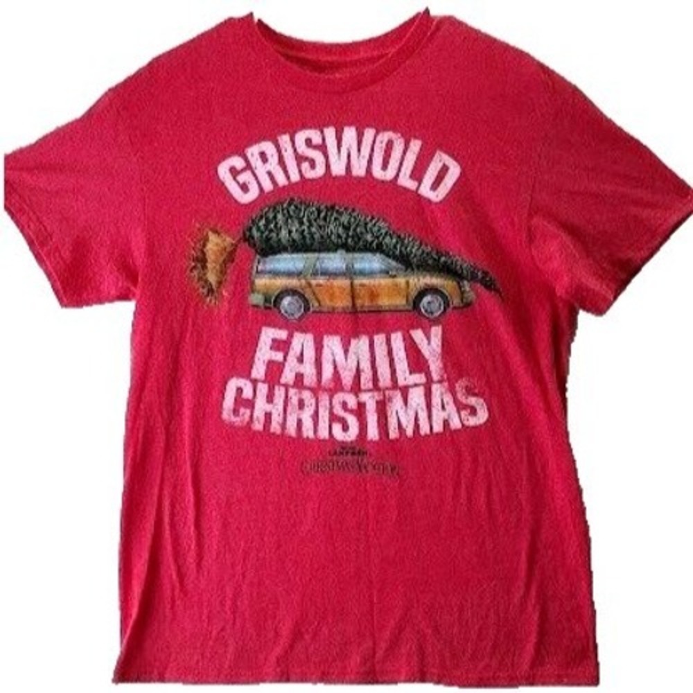 Griswold Family Christmas Vacation Movie Graphic T‎ Shirt Mens Medium Red